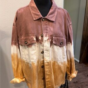 Stylish Ombre Jean Jacket for Women